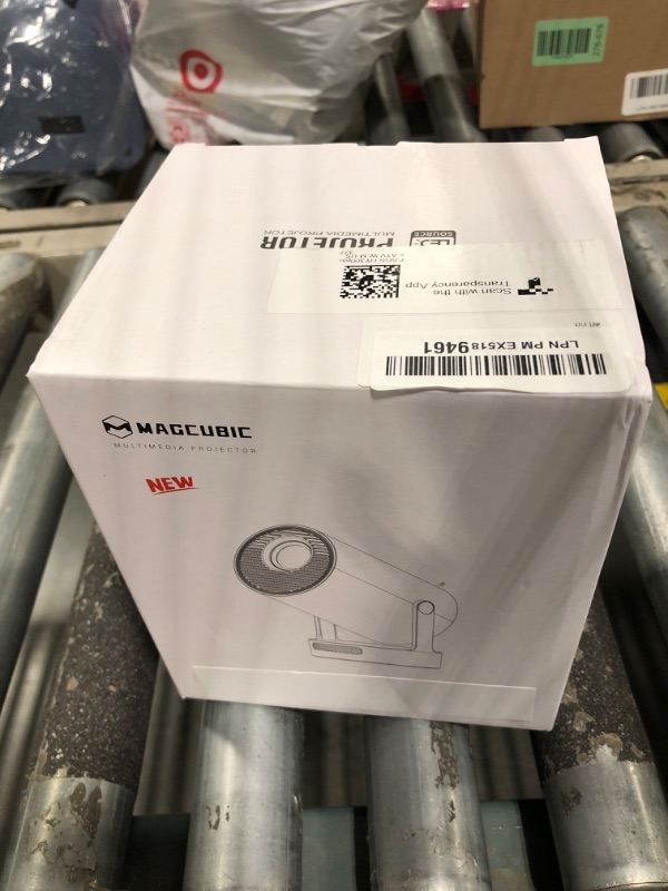 Photo 1 of ?Electric Focus?Magcubic Mini Projector 4K Support, Portable Projector with WiFi 6 and Bluetooth 5.4, Smart Proyector, 5W Soundbase Speaker, 180° Rotation for Home Theater HY300 Ultra