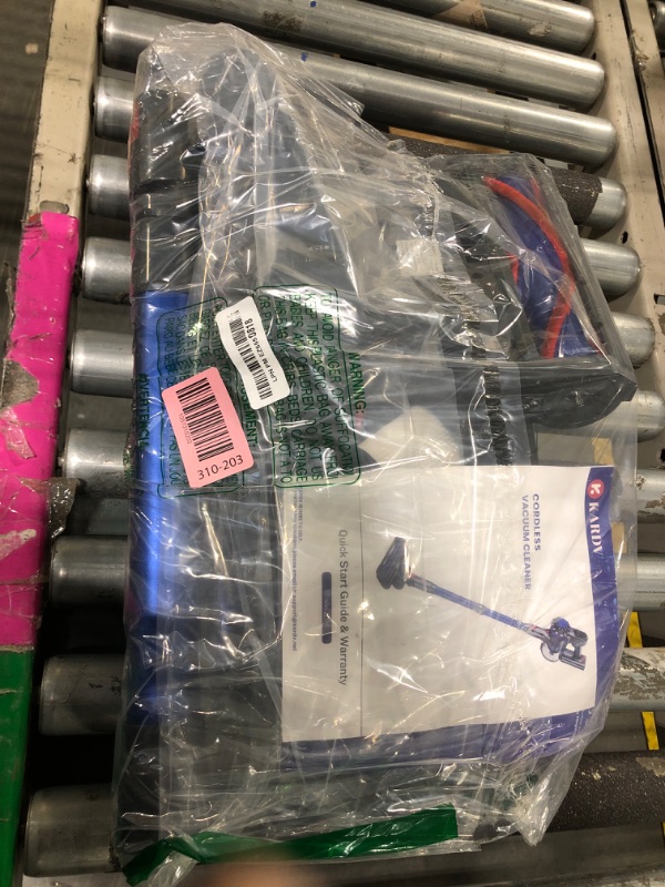 Photo 1 of ****USED IN GOOD CONDITION***KARDV Cordless Vacuum Cleaner, 500W/40Kpa Vacuum Cleaners for Home, 60Mins Stick Vacuum with LED Display, Anti-Tangle & Wall Mount Charging, 8 in 1 Lightweight Vacuum for Hard Floors Carpet Pet Hair