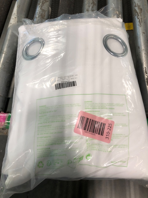 Photo 1 of ***MINOR DIRTY SPOT***RYB HOME Privacy Curtain for Sliding Glass Door, Light Block Noise Reduce Insulated Curtain Screen Ceiling to Floor for Locker Room Basement Bedroom Closet, 100 inch Wide x 96 inch Long, Pure White