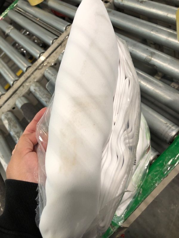 Photo 1 of ***MINOR DIRTY SPOT***RYB HOME Privacy Curtain for Sliding Glass Door, Light Block Noise Reduce Insulated Curtain Screen Ceiling to Floor for Locker Room Basement Bedroom Closet, 100 inch Wide x 96 inch Long, Pure White