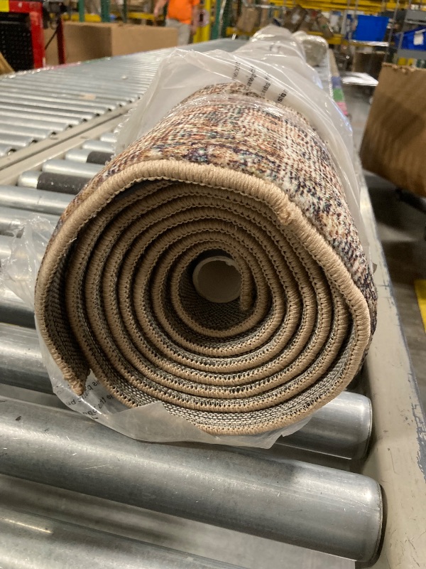 Photo 1 of ****USED, IN GOOD CONDITION*** Loloi Amber Lewis Morgan Collection MOG-05 Spice/Lagoon 7'-3" x 9'-3" 38" Thick Area Rug feat. CloudPile, Neutral, Room Décor, Vintage Inspired, Livingroom, Bedroom, Dining Area