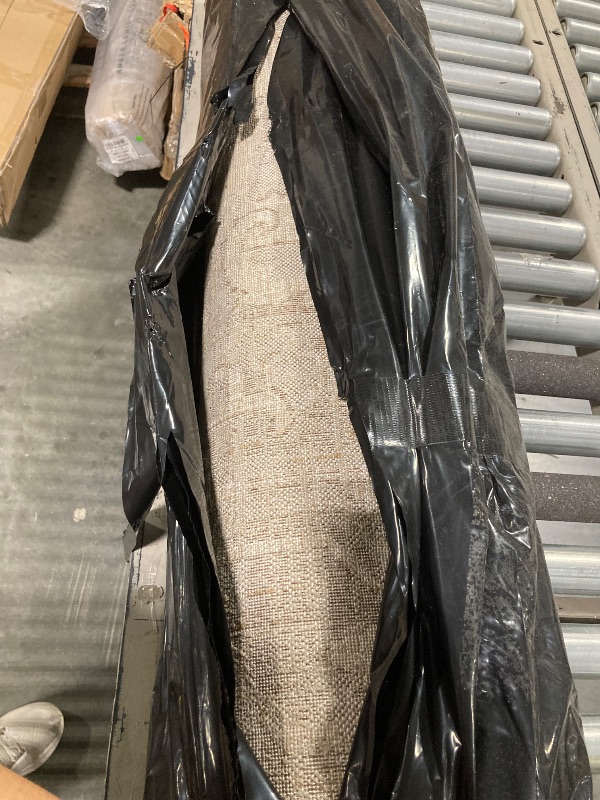 Photo 1 of ****USED, IN GOOD CONDITION, MINOR CREASES****Loloi Magnolia Home by Joanna Gaines Mona Collection MOA-01 Cocoa/Stone 7'-6" x 10' Area Rug