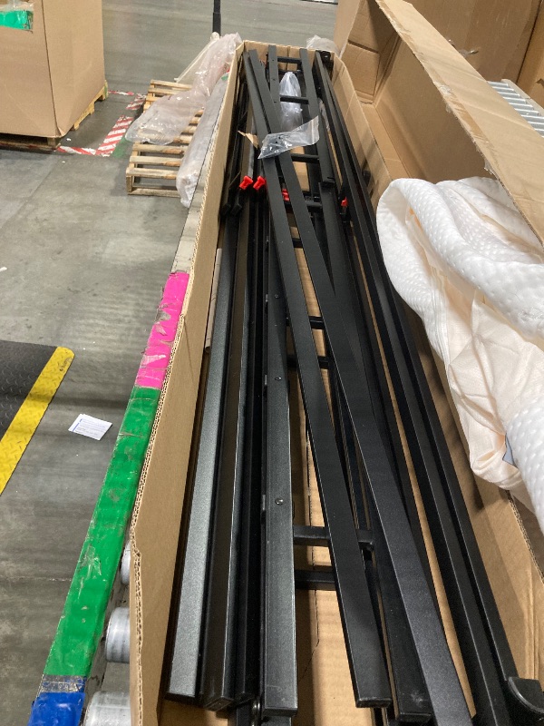 Photo 1 of ****USED, IN GOOD CONDITON, MINOR SCRATCHES, COVER NEEDS TO BE WASHED***Amazon Basics Smart Box Spring Bed Base, 5-Inch Height Mattress Foundation, Tool-Free Easy Assembly, King, 79"L x 75.5"W x 5"H, White