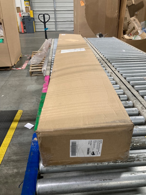 Photo 1 of ****USED, IN GOOD CONDITON, MINOR SCRATCHES, COVER NEEDS TO BE WASHED***Amazon Basics Smart Box Spring Bed Base, 5-Inch Height Mattress Foundation, Tool-Free Easy Assembly, King, 79"L x 75.5"W x 5"H, White