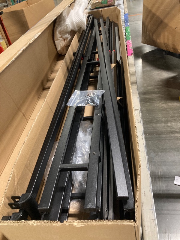 Photo 1 of ****USED, IN GOOD CONDITON, MINOR SCRATCHES, COVER NEEDS TO BE WASHED***Amazon Basics Smart Box Spring Bed Base, 5-Inch Height Mattress Foundation, Tool-Free Easy Assembly, King, 79"L x 75.5"W x 5"H, White