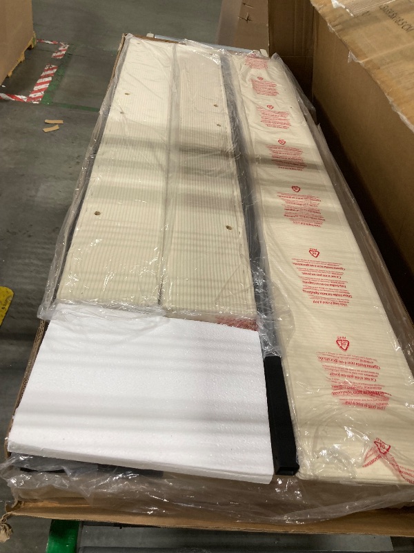 Photo 1 of ****FACTORY SEALED***Garvee Queen Size Bed Frame, Corduroy Upholstered Queen Bed Frame with Wingback Headboard, No Box Spring Needed, Solid Wooden Slats, Noise Free, Beige