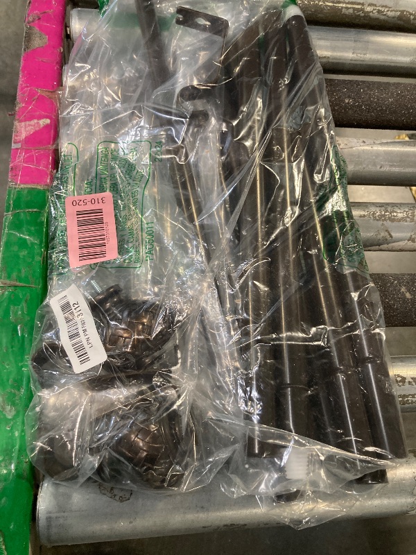 Photo 1 of ***PAINT STAIN ON ONE OF THE SIDES****TONIAL Bronze Curtain Rod 32 to 120 Inches, 7/8 Adjustable Curtain Rods for Windows 20 to 116 Inches, Splicing Drapery Rods Heavy duty with Netted Texture Finials