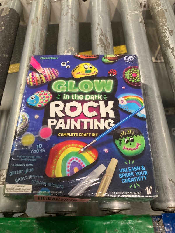 Photo 1 of ***FACTORY SEALED*** Dan&Darci Kids Rock Painting Kit - Glow in The Dark - Christmas Gifts Arts & Crafts for Boys and Girls Ages 6-12 - Craft Activities Kits - Creative Art Toys for 6, 7, 8, 9, 10, 11 & 12 Year Old Kid