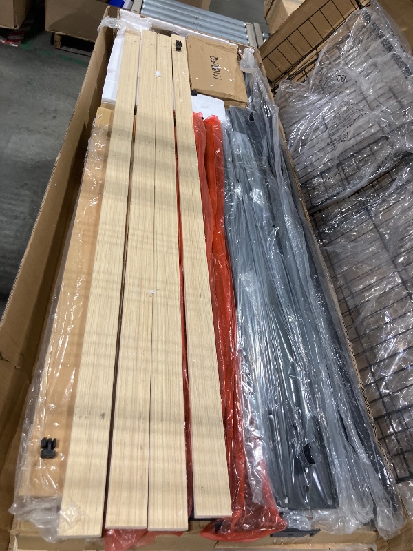 Photo 1 of ****FACTORY SEALED, MISSING INSTRUCTIONS/MANUAL***Garvee Queen Bed Frame with Natural Rattan Headboard, Wooden Bed Frame with Four Storage Drawers, Sturdy Metal Base with Wooden Structure, Bohemian-Style Cane Mattress Support, No Box Spring Needed