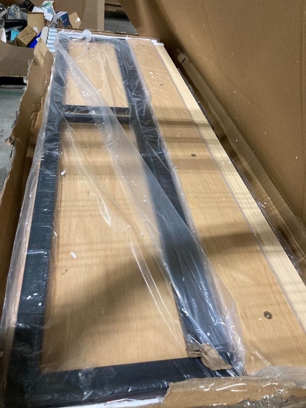 Photo 1 of ****FACTORY SEALED, MISSING INSTRUCTIONS/MANUAL***Garvee Queen Bed Frame with Natural Rattan Headboard, Wooden Bed Frame with Four Storage Drawers, Sturdy Metal Base with Wooden Structure, Bohemian-Style Cane Mattress Support, No Box Spring Needed