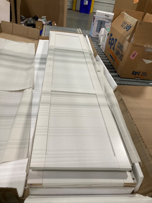 Photo 1 of ****MINOR DAMAGE ON ONE OF THE DOORS**** Sauder Select Storage Cabinet/ Pantry cabinets, White finish