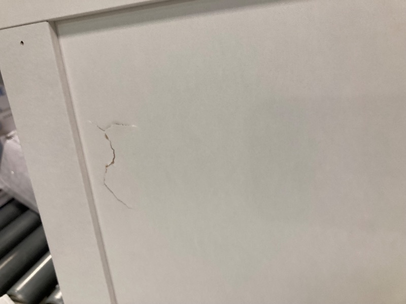 Photo 1 of ****MINOR DAMAGE ON ONE OF THE DOORS**** Sauder Select Storage Cabinet/ Pantry cabinets, White finish