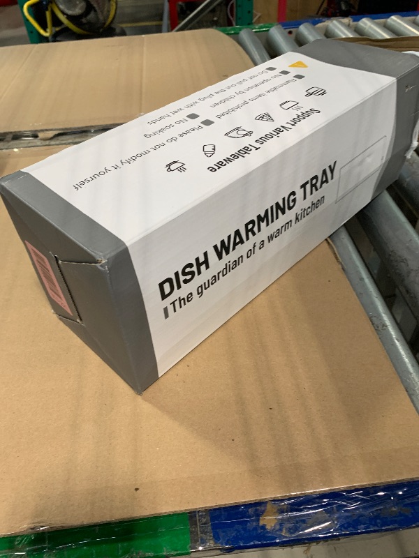 Photo 1 of ***Cords Missing***FYY Extra Large Warming Mat for Food - Rapid and Full Surface Heating, 6 Temp Settings, 6H Timer, Rollable Portable Food Warming Mat for Gatherings, Parties, Keep Meal Warm (XX Large Size, Gray)