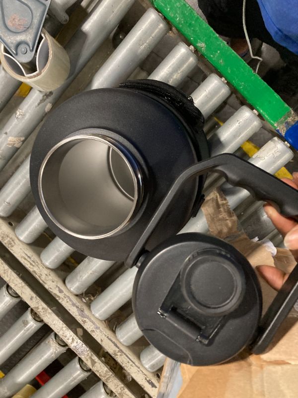 Photo 1 of ***NO STRAPS NO STRAW****WATERSY 1.5 Gallon Water Bottle Insulated(Cold for 48 Hrs),BPA Free&Leak Proof,196oz Stainless Steel Water Jug,Big thermos,Large Water Bottle with Handle for Gym,Hiking,Camping&Travel,Black