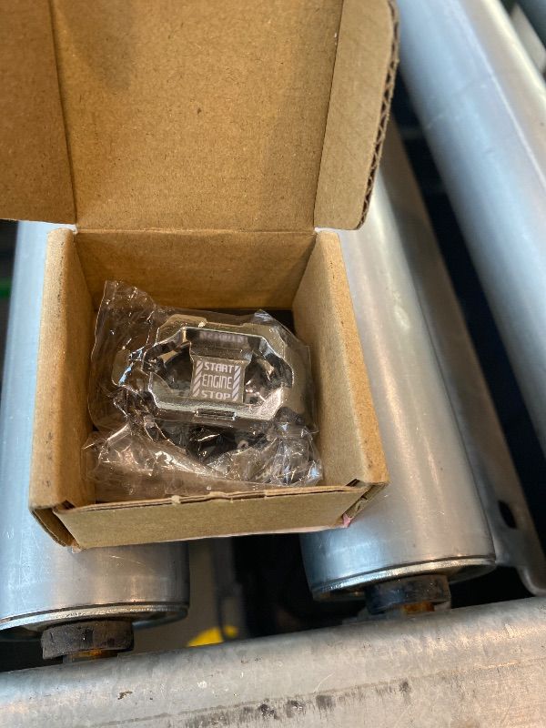 Photo 1 of ???????? | Tybasthe Push Start Button Cover, Car Engine Start Stop Button Cover Protector, Cool Car Accessories Interior Decor Sticker Motorcycle Key Ignition Switch Cover, Silver