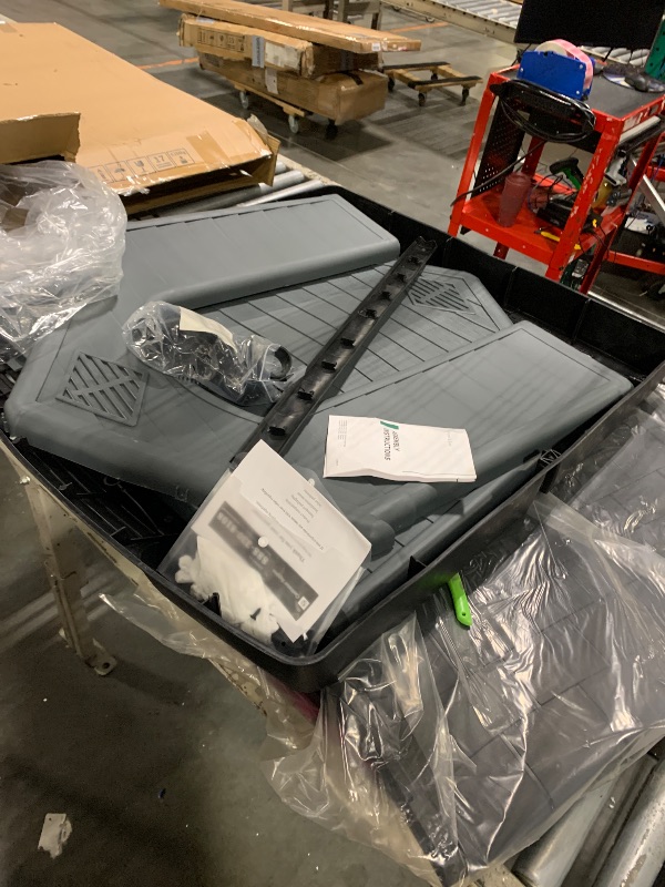 Photo 1 of ** SIMILAR** Fancyango Large Dog House Outdoor Indoor for Medium Large Dogs, Sturdy Plastic Waterproof Doghouse with Air Vents and Elevated Floor, Easy Clean and Assemble (Light Grey, 36.2''L×38''W×38''H)