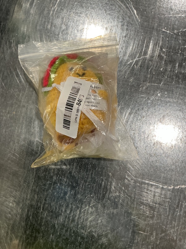 Photo 1 of AicooFest Mini Emotional Support Crochet Taco Gifts Positive Crochet Animals Taco for Women Friends Handmade Knitted Plush Stuffed Animals Funny Cute Christmas Stocking Stuffers Encouragement Gift