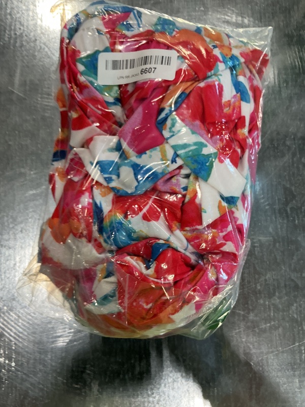 Photo 1 of 2024 Summer Women's Criss Cross Halterneck Flowy Boho Maxi Beach Dress Multicolor XL