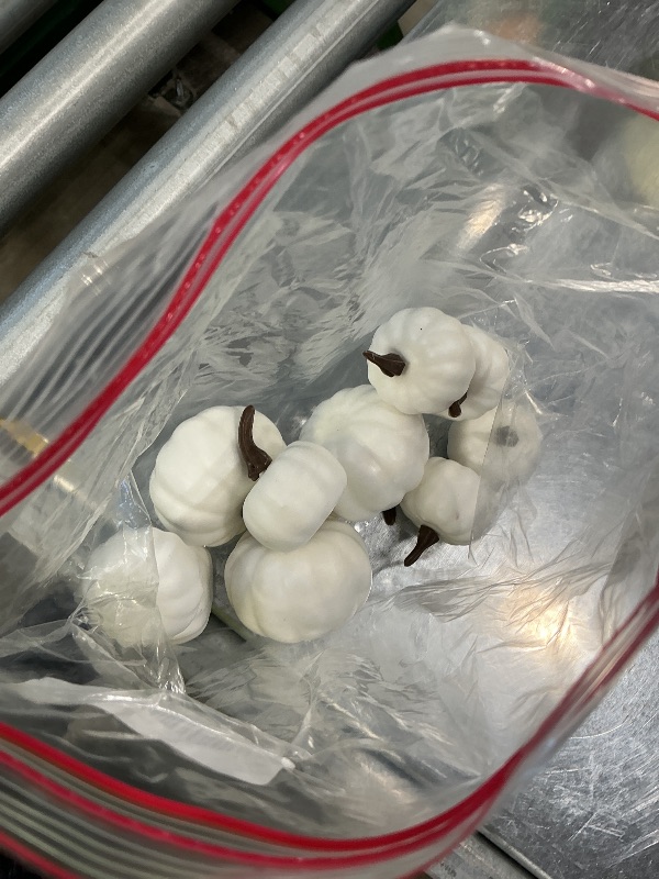Photo 1 of *Missing Parts - Check clerk notes*
LOVEINUSA Artificial Pumpkins, 12PCS White Fake Pumpkins Fall Harvest Pumpkins Faux White Pumpkins for Halloween Thanksgiving Decorations