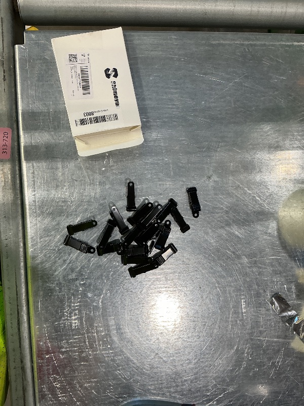 Photo 1 of 20 Pcs Metal Mini Clamps Mini Spring Clamp Crocodile Alligator Clips 1/2 Inch Wide for Work, Smooth Jaw, 5/16 Inch Capacity (Black)