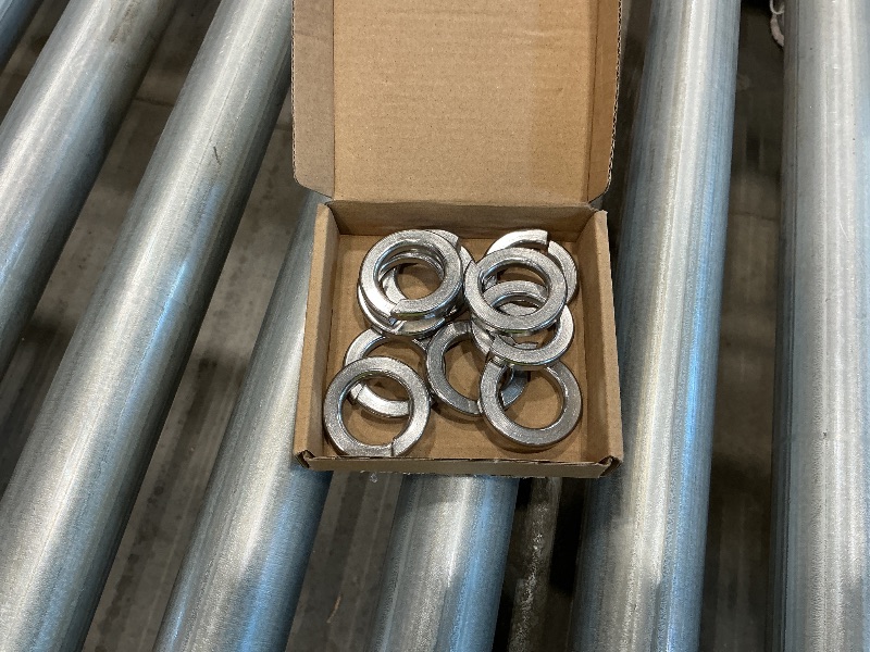 Photo 1 of 1 Inch Split Lock Washer Spring Lock Washer, 304 Stainless Steel 18-8, Bright Finish, Pack of 10