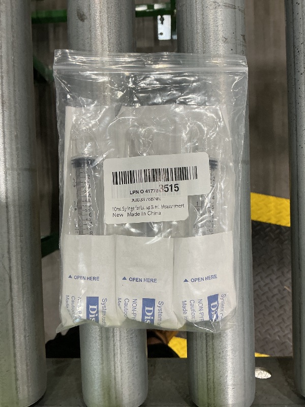 Photo 1 of 10mL Syringe for Liquid, Food, Oral, Scientific Labs, Measurement, Dispensing, Press-In Adapter, Craft, Big Tip with Cap- 3 Pack 10ml Syringes with tsp & mL Measurement