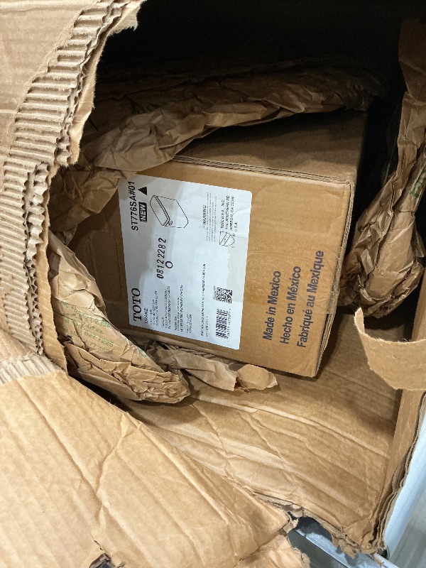 Photo 1 of *Partial Set*
 TOTO Drake Two-Piece Elongated 1.6 GPF Universal Height TORNADO FLUSH Toilet with CEFIONTECT, Cotton White - CST776CSFG#01