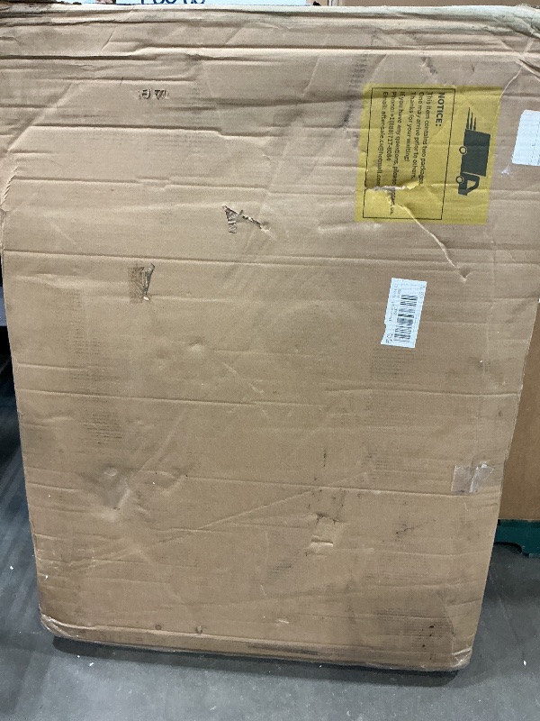 Photo 1 of *****PARTIAL SET**** Yaheetech Rolling Kitchen Island Cart with 3 Drawers, Kitchen Storage Cabinet on Wheels with Open Shelves and Inner Adjustable Shelves for Dining Room/Living Room, Thicker Rubberwood Top, White