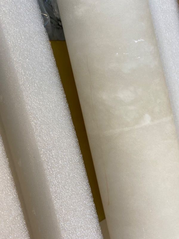 Photo 1 of *Minor Damaged*
Alabaster Wall Sconces Gold, Spanish Natural Marble Wall Sconce, 20" Brass Wall Sconce for Bathroom, Indoor Stone Wall Sconces Dimmable, Alabaster Wall Light for Living Room, Bedroom, Hallway, Stairs