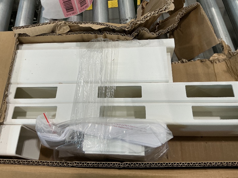 Photo 1 of 3ft H x 6ft W (1 Panel + 1 Post) No Dig Zippity Newport Fence Kit, White Vinyl Picket Fence, Easy Install Outdoor Fence for Backyard or Patio, DIY Decorative Fencing, ZP19002