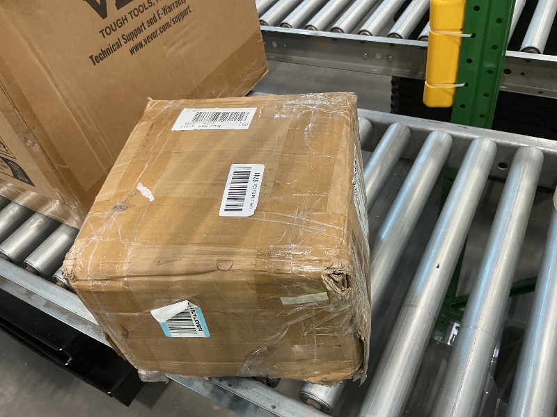 Photo 1 of **ONLY 2 20 LBS AND 2 5 LBS**CAP Barbell 150 LB Black Handle Coated 12-Sided Dumbbell Set with Vertical Red Rack