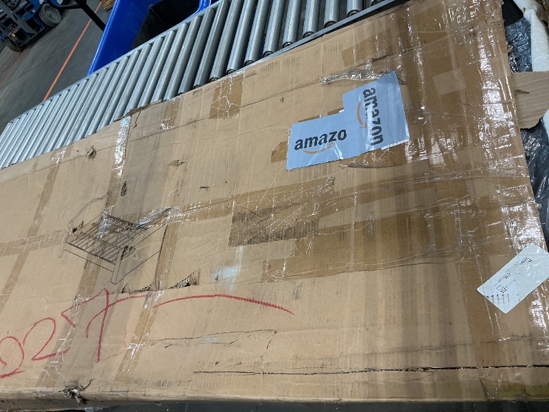 Photo 1 of **STOCK PHOTO FOR REFERENCE**HKOLIE 51.2" High Headboard Wingback Linen Upholstered Platform Bed, Modern Upholstered Bed Frame, Retro Simple Style, Easy Assembly, Soft Fabric, No Box Spring Needed (Beige, King Size)