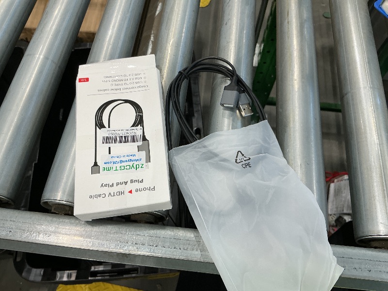 Photo 1 of zdyCGTime Phone and Tablet 1080P HDTV Mirroring Cable 2 in 1, HD HDMI Male to 2 USB A Female/Male Cable,1080P/60HZ HDMI HDTV Cable, Used in HDTV, Projector, Monitor, etc.(1m/Black-USB A)