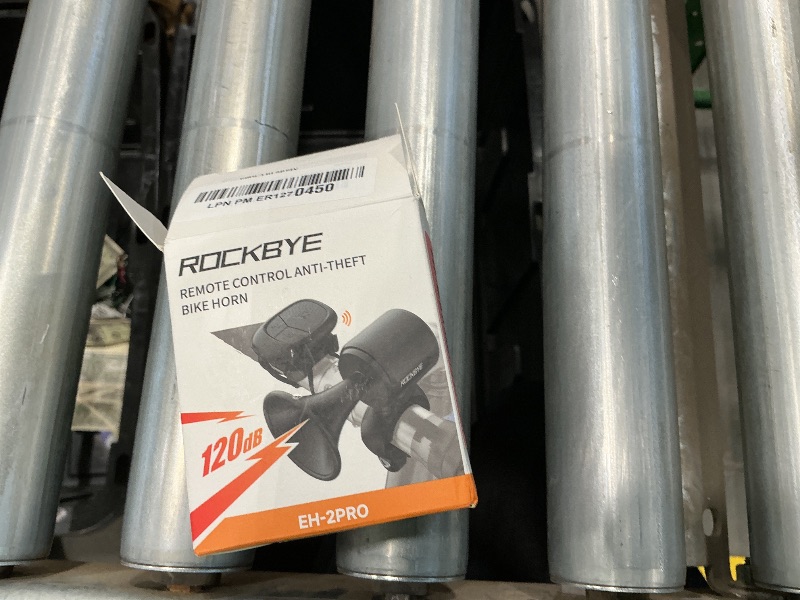 Photo 1 of ?POWVINE 120dB Loud Bike Horn,Bicycle Horn with Anti-Theft,Electric Horn with Wireless Remote USB-C Rechargeable & Suspension Mount Bike Horn for Adults Bike,Scooter, Ebike, IPX5 Waterproof