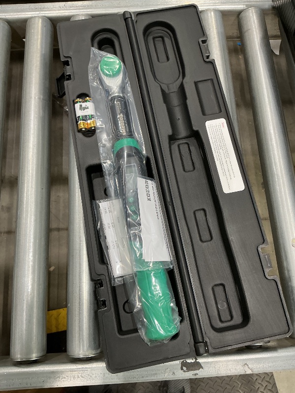 Photo 1 of ***SEE CLERK COMMENTS*** KOEORWS 3/8" Drive Digital Torque Wrench, 5.02-99.57Ft.lb/6.8-135N.m, Long Electronic Torque Wrench with Preset Value, Buzzer & LED Indicator, 2% Accuracy for Bike, Motorcycles