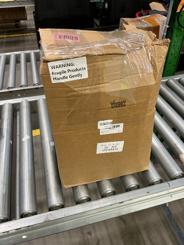 Photo 1 of ***SEE CLERK COMMENTS*** Treela 9 Pieces 4 x 4, 4 x 6, 5 x 7 Inch Picture Floating Frames Metal Glass Photo Vintage Brass Frames Vertical Geometric Desk Decorations(Gold)