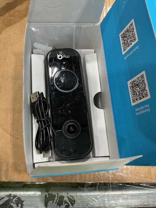 Photo 1 of ***SEE CLERK COMMENTS*** CHAMBERLAIN myQ Video Doorbell | 2K Camera, Battery/Wired, Color Night Vision, Live View with 2-Way Talk, Motion Detection & Real-Time Alerts, 150 Deg Wide View, Black