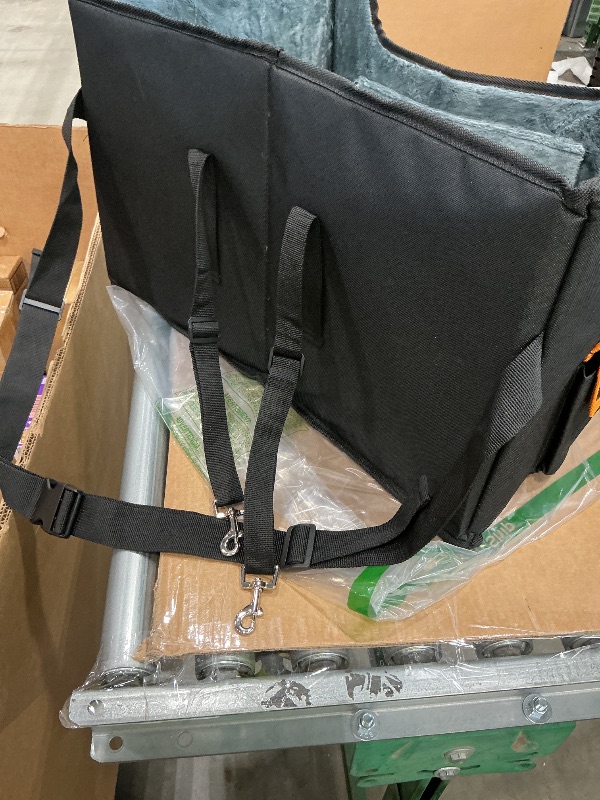 Photo 1 of ***SEE CLERK COMMENTS*** XIEEAOZEE Dog Car Seat for Large/Medium Dog, Booster Seat for Dogs Under 55Lbs or 2 Small, Detachable and Washable Travel Pet Seat with Thick Cushion and Storage Pockets (Black)