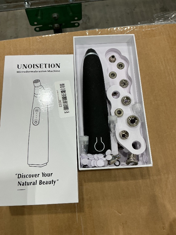 Photo 1 of ***SEE CLERK COMMENTS*** Diamond Microdermabrasion Machine, UNOISETION Rechargeable Micro Dermabrasion Facial Tool with 12 Diamond Tips, Blackhead Remover for Home Travel