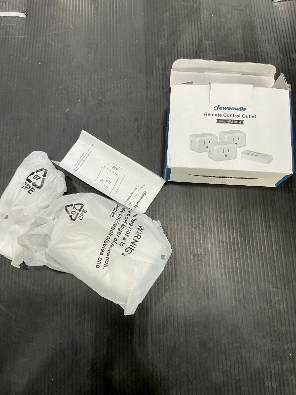 Photo 1 of DEWENWILS Wireless Remote Control Outlet, Programmable and Expandable Electrical Outlet Switch, Wireless Remote Light Switch, 100FT Range, FCC Listed, 1 Remote and 3 Outlets