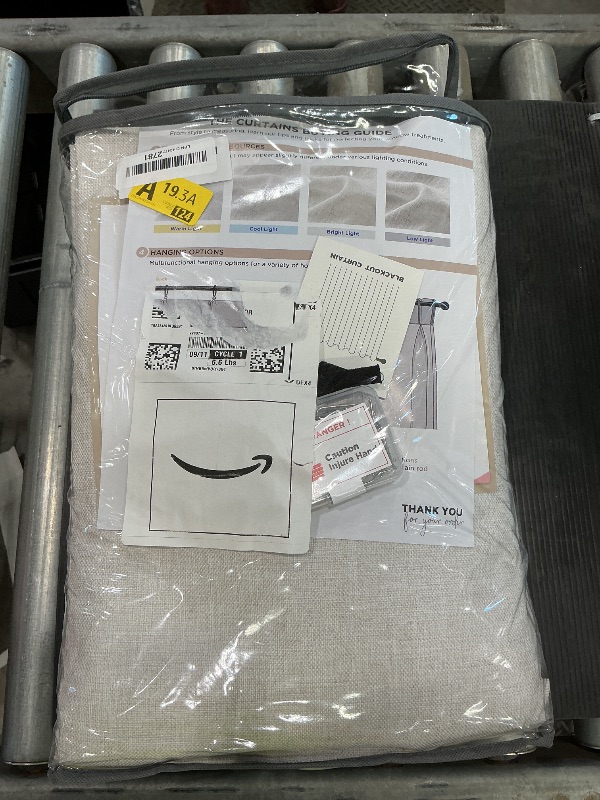 Photo 1 of 100% Blackout Shield Linen Look Textured Pinch Pleated Curtains Blackout Drapes 102 Inch Long 2 Panels Set, Faux Linen Blackout Curtains for Bedroom & Living Room, 40" W x 102" L, Beige