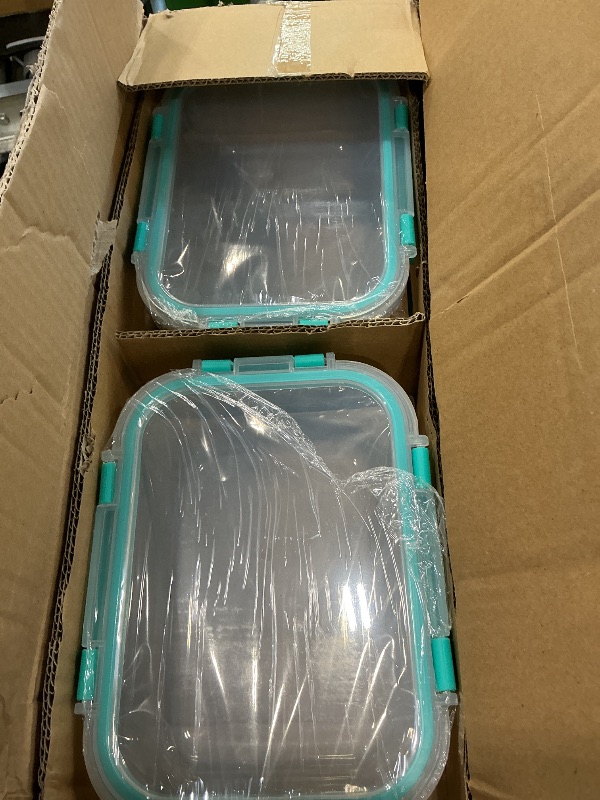 Photo 1 of [8-Pack,30 oz]Glass Meal Prep Containers,MCIRCO Glass Food Storage Containers,Airtight Glass lunch Containers with Lids, Microwave, Oven, Freezer and Dishwasher, Green