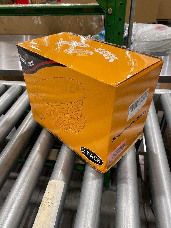 Photo 1 of *Missing Parts* Banneton Basket Set of 2, 10" Oval & 9.7" Round Banneton Bread Proofing Basket with Liners, Bread Lame, Silicone Baking Mat, Danish Whisk, Brush, Proofing Bowls Sourdough Starter Kit Tools