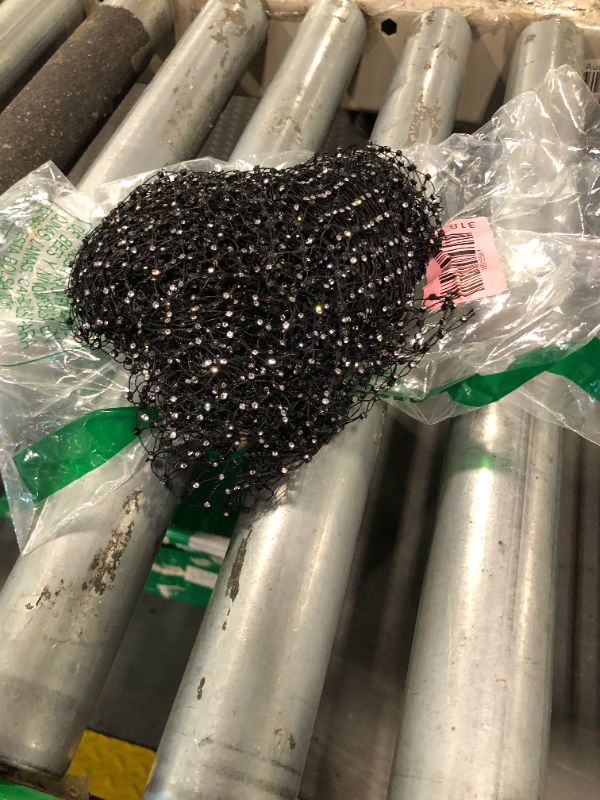 Photo 1 of ***TEARS ON SLEEVE***Sheer Long Sleeve Tops for Women Plus Size Tight Rhinestone See Through Mesh Crop Top Off Shoulder V Neck (Black)