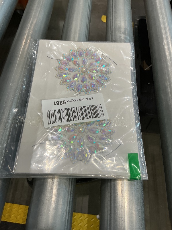 Photo 1 of Geyoga 4 Pcs Rhinestone Pasties Crystal Breast Covers Body Jewelry Stick Breast Pasties Chest Stickers for Body(Glow in the Dark Style) Multicolor