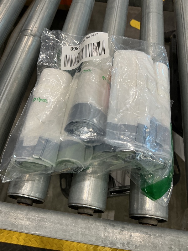 Photo 1 of 120 Counts 1.2 Gallon Mini Drawstring Trash Bags Garbage Bags by RayPard, Small Strong Plastic Bags fit 4-5L Trash Can for Home Office Kitchen Bathroom Bedroom, White Waste Basket Liners