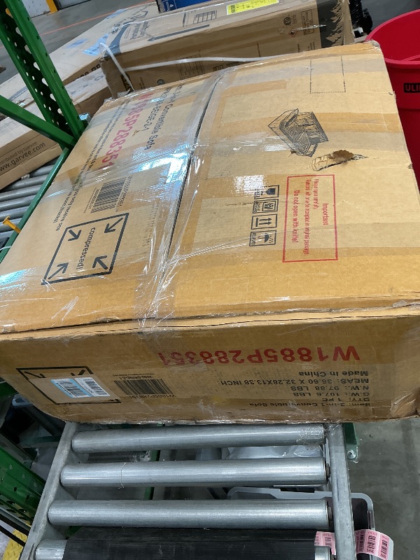 Photo 1 of *Major Damaged - Check clerk notes*
Queen Size Convertible Sofa Bed 3 in 1 Oversized Cloud Loveseat Sleeper Sofabed Pull Out Couch Bed w/Thickness Cushions, 73.2" Love Seat Lounge Chaise Daybed with Soft Armrest for Living Room Office