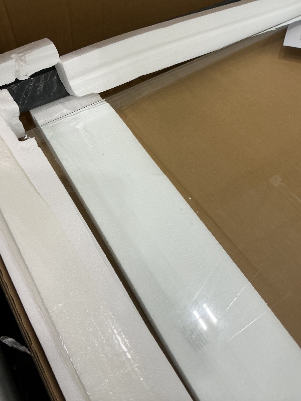 Photo 1 of ACE DECOR 34-35.4" W x 72" H Frameless Pivot Shower Door, 1/4" (6mm) Clear SGCC Tempered Glass Shower Door, Pivot Swing Shower Glass Door in Matte Black Finish, Reversible Installation