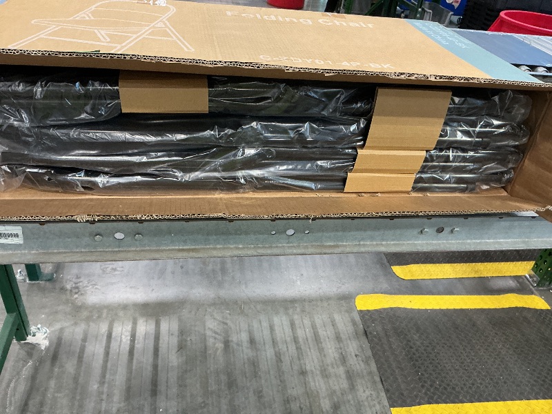 Photo 1 of *MISSING ITEMS* Sweetcrispy Folding Chair 12 Pack, Leather Padded Folding Chairs, Sturdy Metal Foldable Chairs, Easy to Use and Store, Outdoor and Indoor, for Home, Office, Party, Comfy