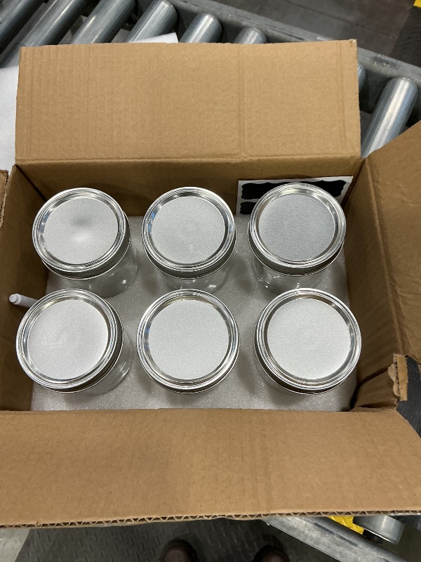Photo 1 of [ 6 Pack] 16 oz. Wide-Mouth Glass Mason Jars with Metal Airtight Lids and Bands for 1 Pint Canning, Preserving, & Meal Prep